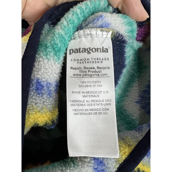 Patagonia Synchilla Pullover Sweater Womens S Aztec‎ Fleece Snap Retro Pattern - Picture 7 of 7
